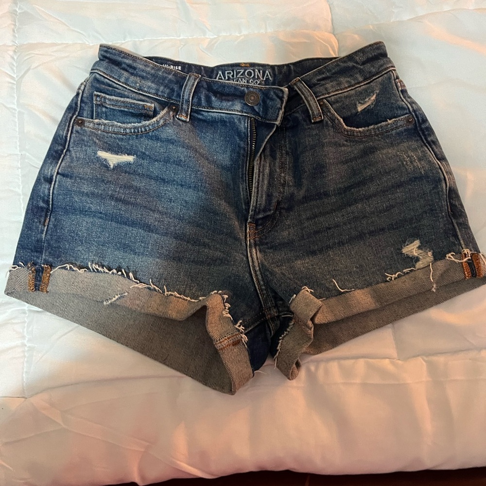 Arizona Jean Company Women's Distressed Blue Jean Shorts